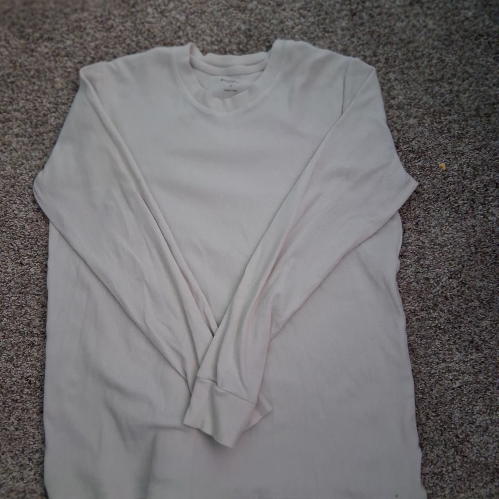 Elegant Cream Long Sleeve Tee